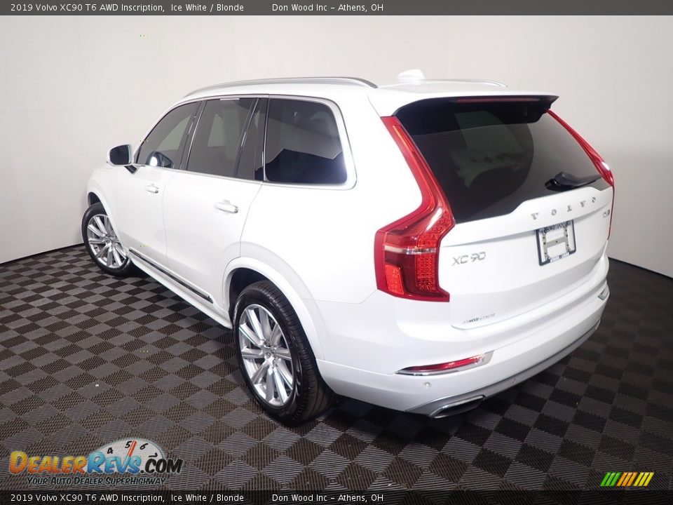 2019 Volvo XC90 T6 AWD Inscription Ice White / Blonde Photo #11