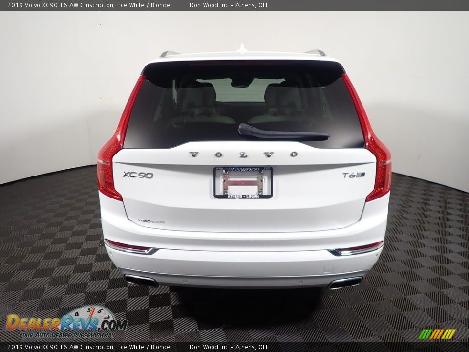 2019 Volvo XC90 T6 AWD Inscription Ice White / Blonde Photo #12