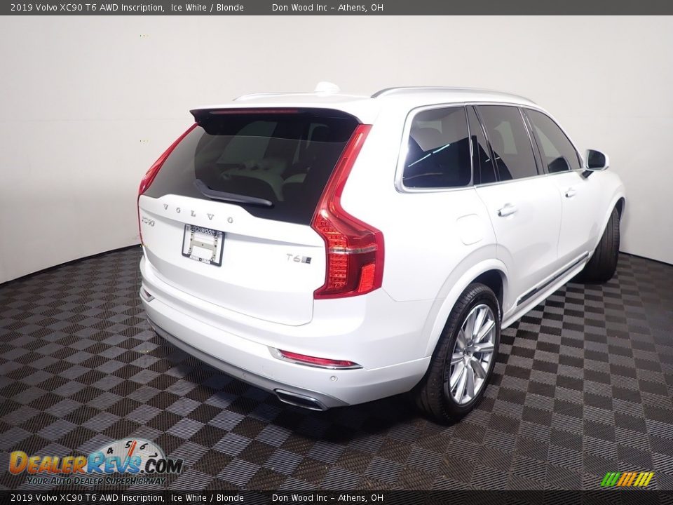 2019 Volvo XC90 T6 AWD Inscription Ice White / Blonde Photo #17