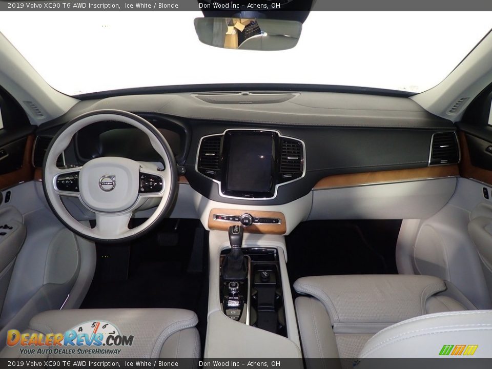 2019 Volvo XC90 T6 AWD Inscription Ice White / Blonde Photo #22