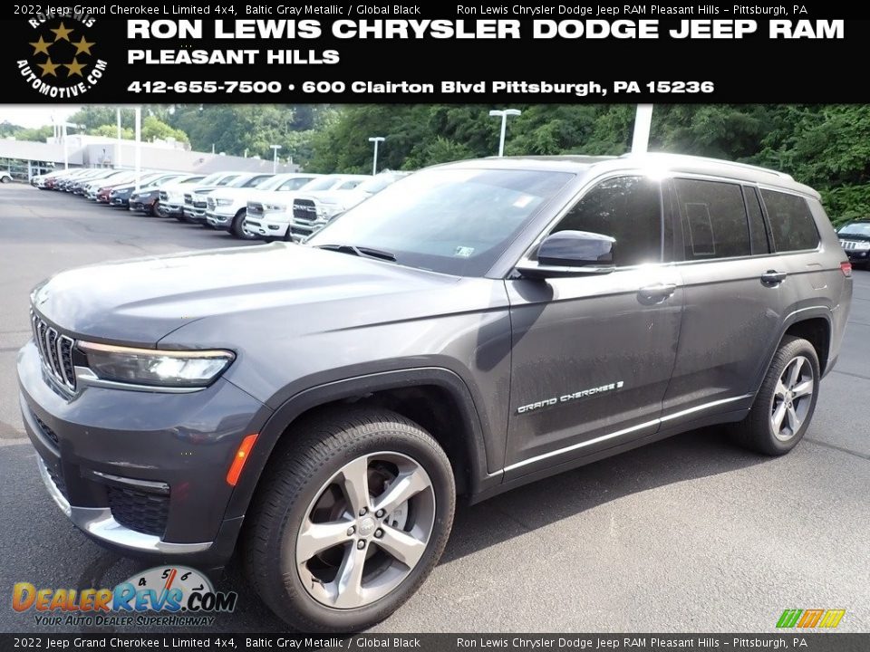 2022 Jeep Grand Cherokee L Limited 4x4 Baltic Gray Metallic / Global Black Photo #1