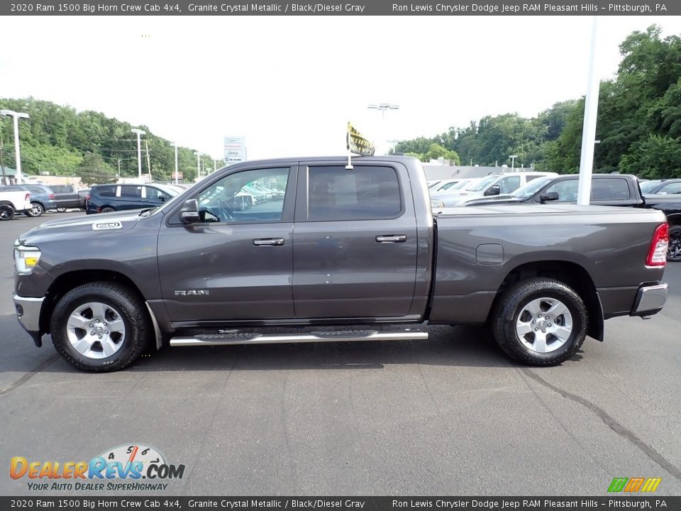 2020 Ram 1500 Big Horn Crew Cab 4x4 Granite Crystal Metallic / Black/Diesel Gray Photo #2