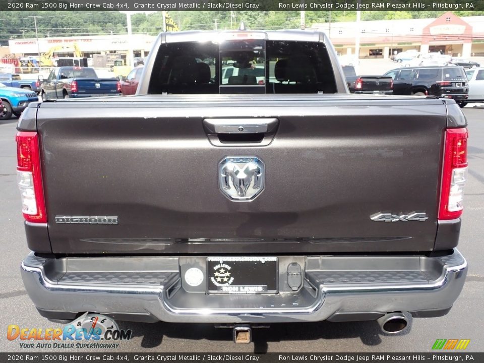2020 Ram 1500 Big Horn Crew Cab 4x4 Granite Crystal Metallic / Black/Diesel Gray Photo #4
