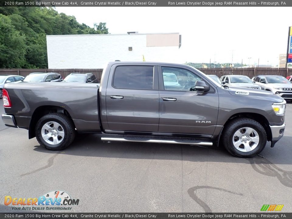 2020 Ram 1500 Big Horn Crew Cab 4x4 Granite Crystal Metallic / Black/Diesel Gray Photo #7