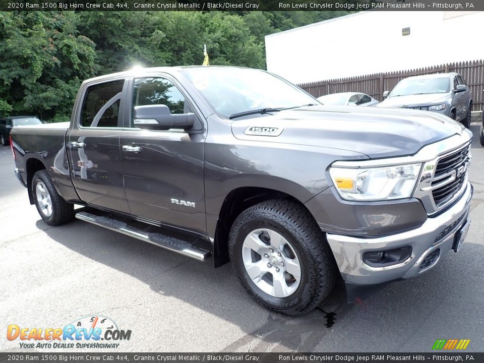 2020 Ram 1500 Big Horn Crew Cab 4x4 Granite Crystal Metallic / Black/Diesel Gray Photo #8