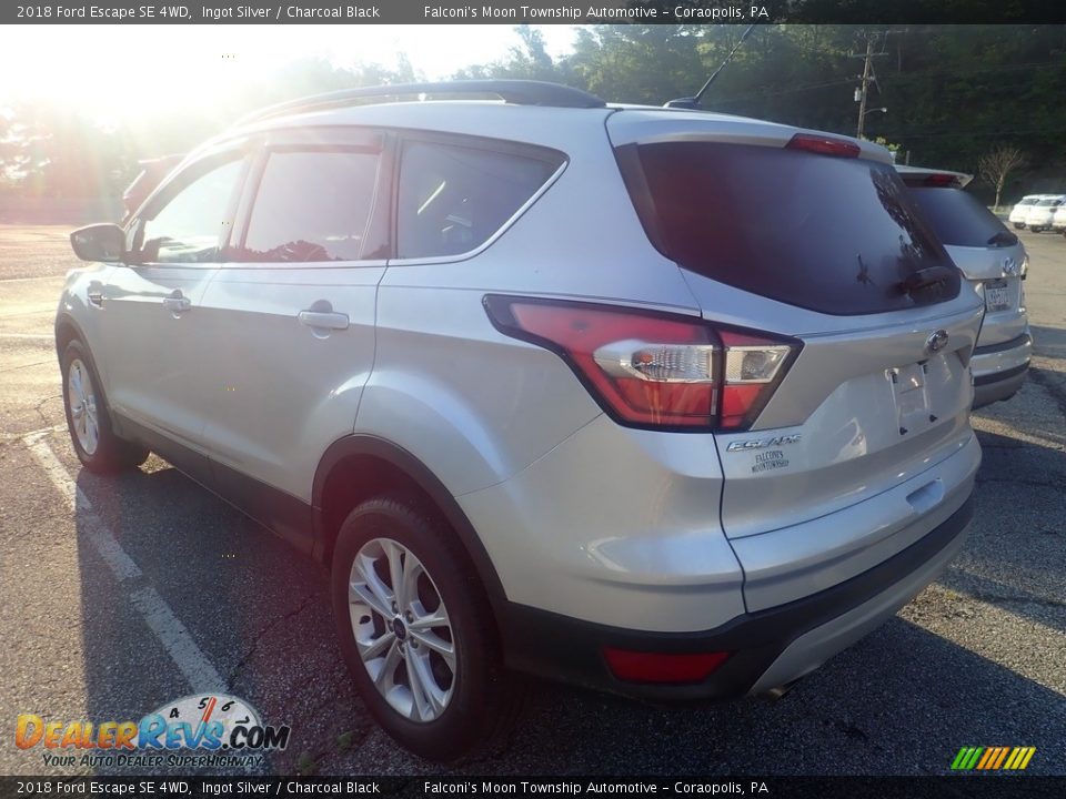 2018 Ford Escape SE 4WD Ingot Silver / Charcoal Black Photo #2
