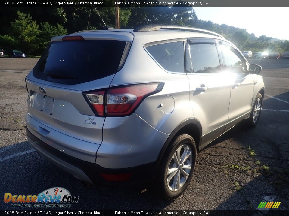 2018 Ford Escape SE 4WD Ingot Silver / Charcoal Black Photo #3
