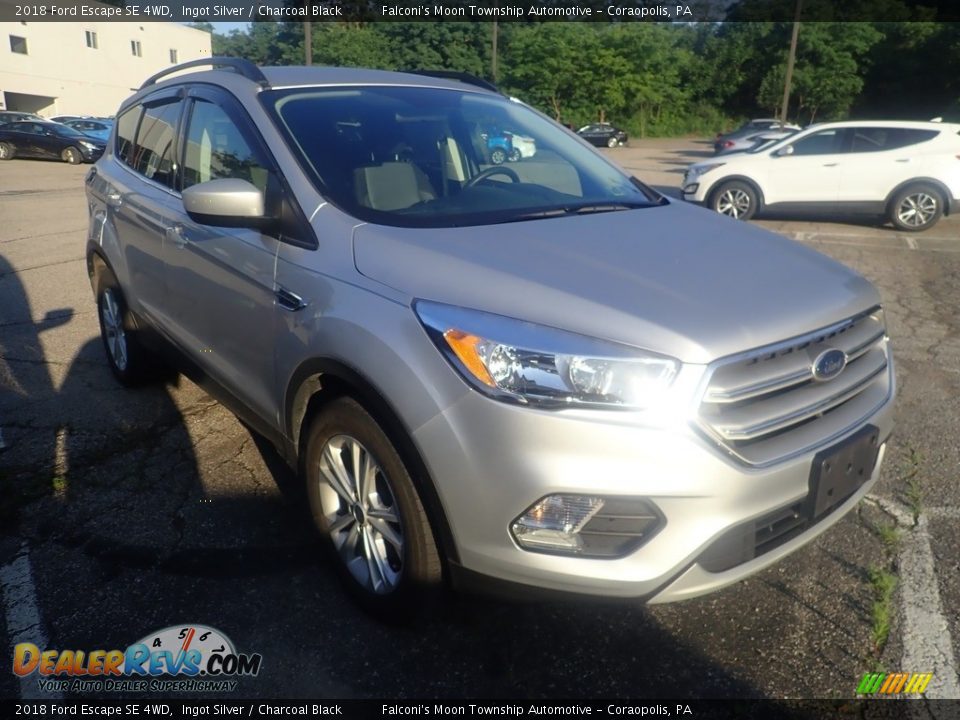 2018 Ford Escape SE 4WD Ingot Silver / Charcoal Black Photo #4