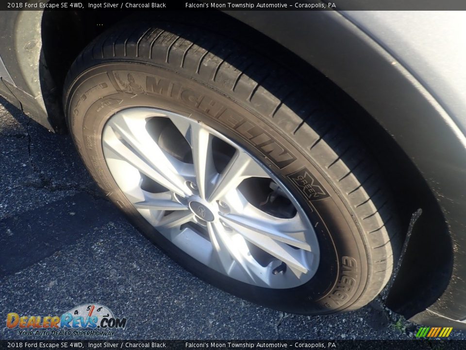 2018 Ford Escape SE 4WD Ingot Silver / Charcoal Black Photo #5