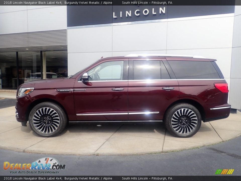 Burgundy Velvet Metallic 2018 Lincoln Navigator Black Label 4x4 Photo #2