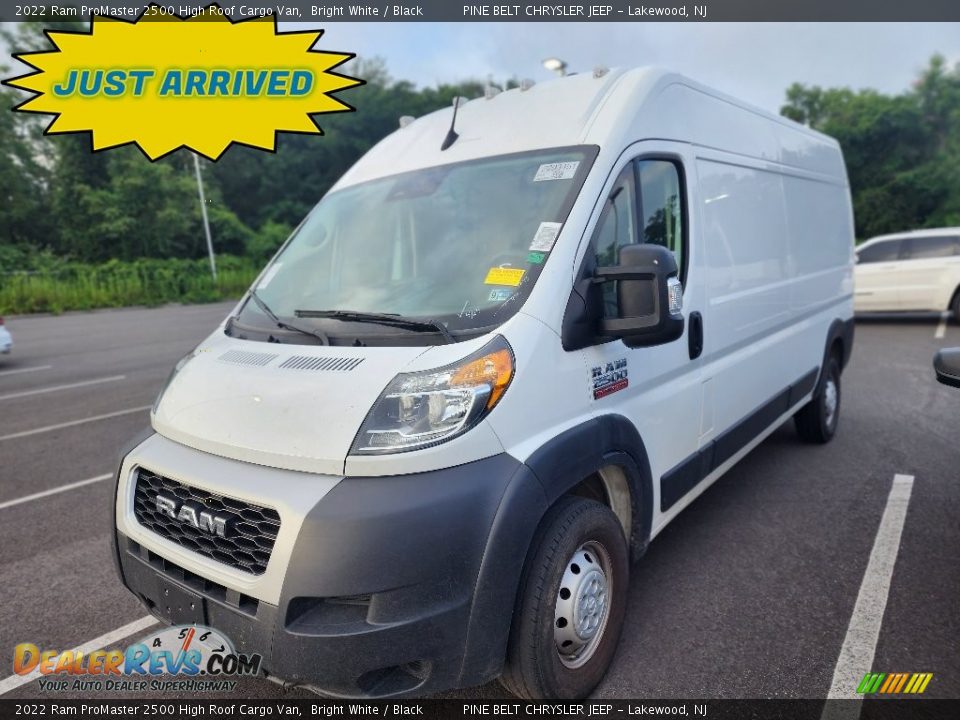 2022 Ram ProMaster 2500 High Roof Cargo Van Bright White / Black Photo #1