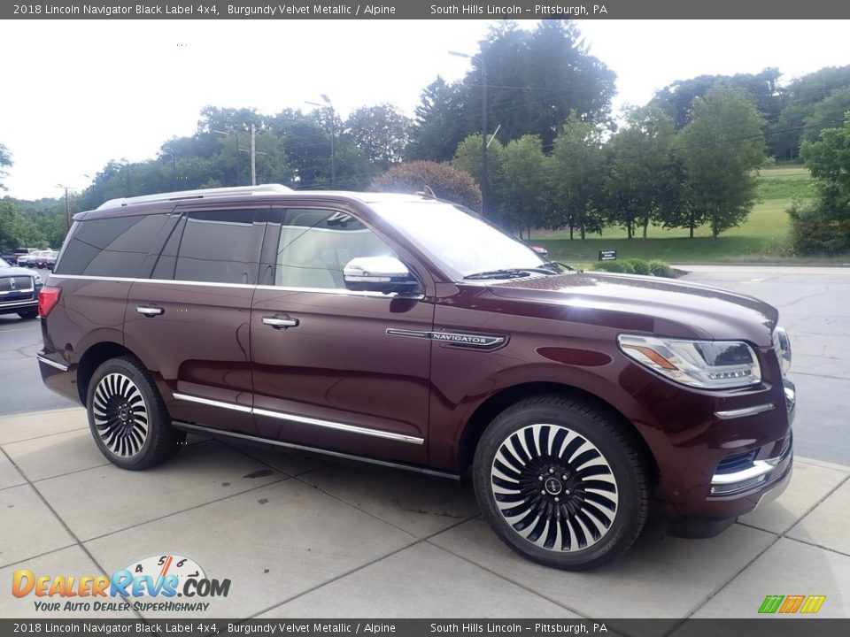 2018 Lincoln Navigator Black Label 4x4 Burgundy Velvet Metallic / Alpine Photo #7