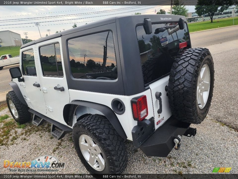 2016 Jeep Wrangler Unlimited Sport 4x4 Bright White / Black Photo #26