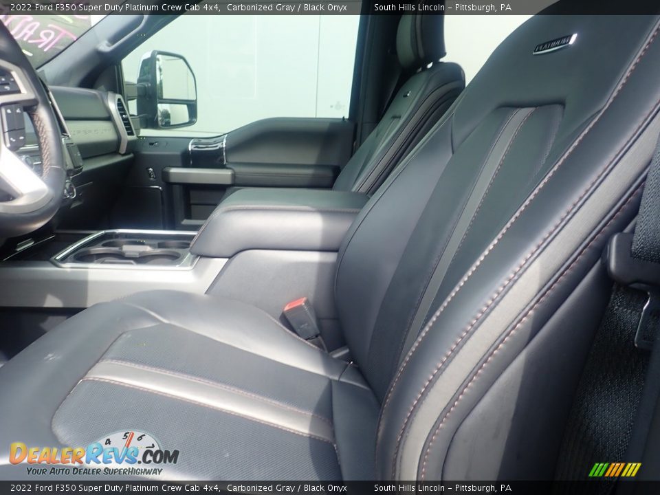 Front Seat of 2022 Ford F350 Super Duty Platinum Crew Cab 4x4 Photo #15