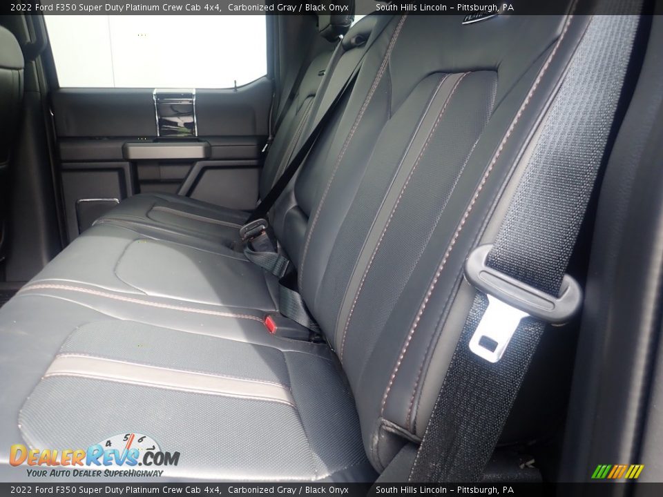 Rear Seat of 2022 Ford F350 Super Duty Platinum Crew Cab 4x4 Photo #16