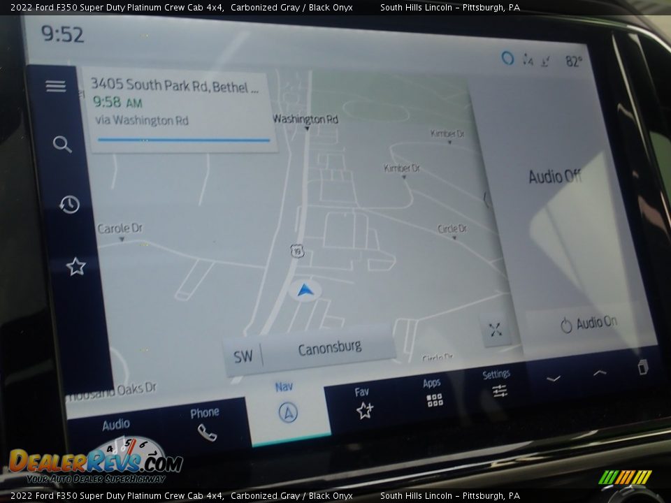 Navigation of 2022 Ford F350 Super Duty Platinum Crew Cab 4x4 Photo #21