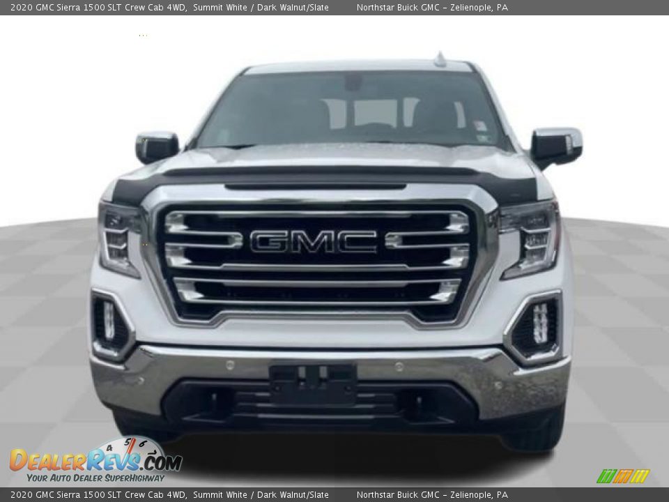 2020 GMC Sierra 1500 SLT Crew Cab 4WD Summit White / Dark Walnut/Slate Photo #3