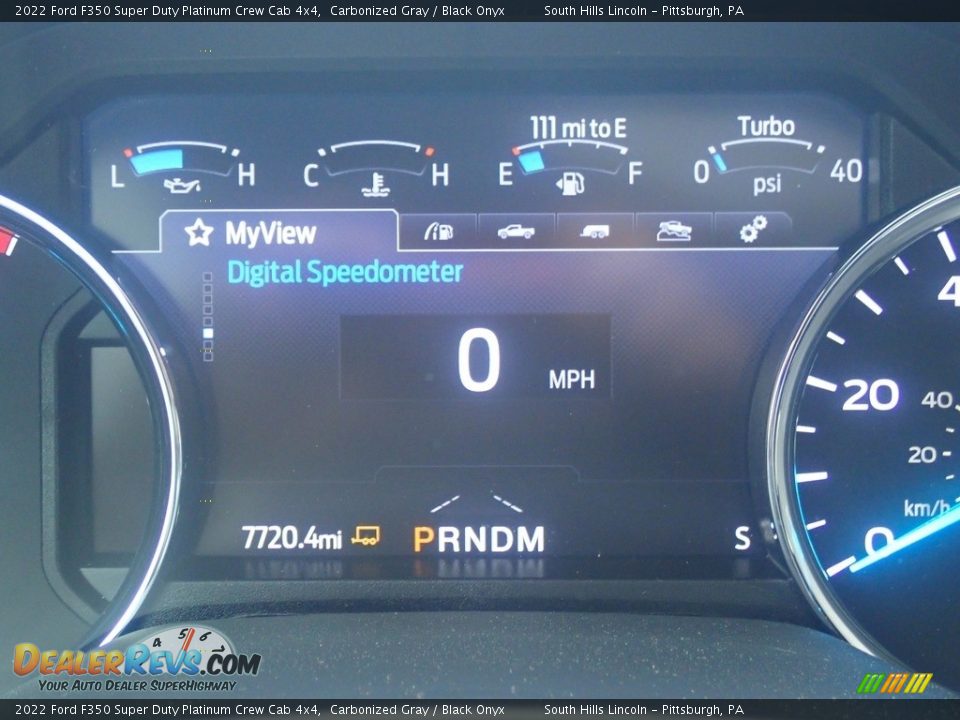 2022 Ford F350 Super Duty Platinum Crew Cab 4x4 Gauges Photo #24