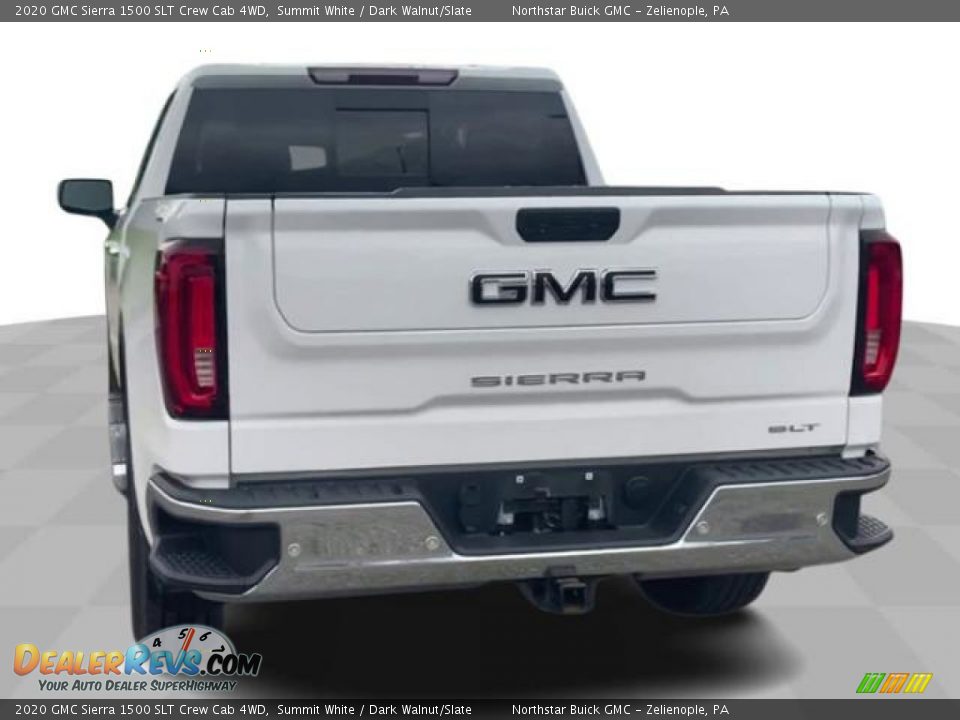 2020 GMC Sierra 1500 SLT Crew Cab 4WD Summit White / Dark Walnut/Slate Photo #7