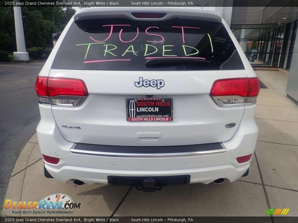 2020 Jeep Grand Cherokee Overland 4x4 Bright White / Black Photo #3