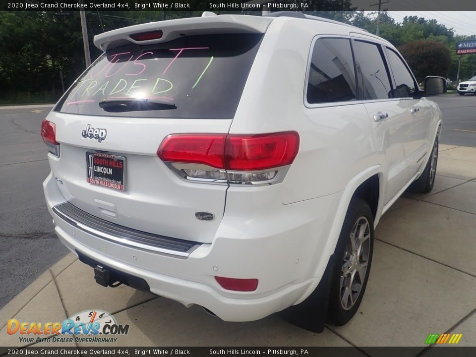 2020 Jeep Grand Cherokee Overland 4x4 Bright White / Black Photo #4