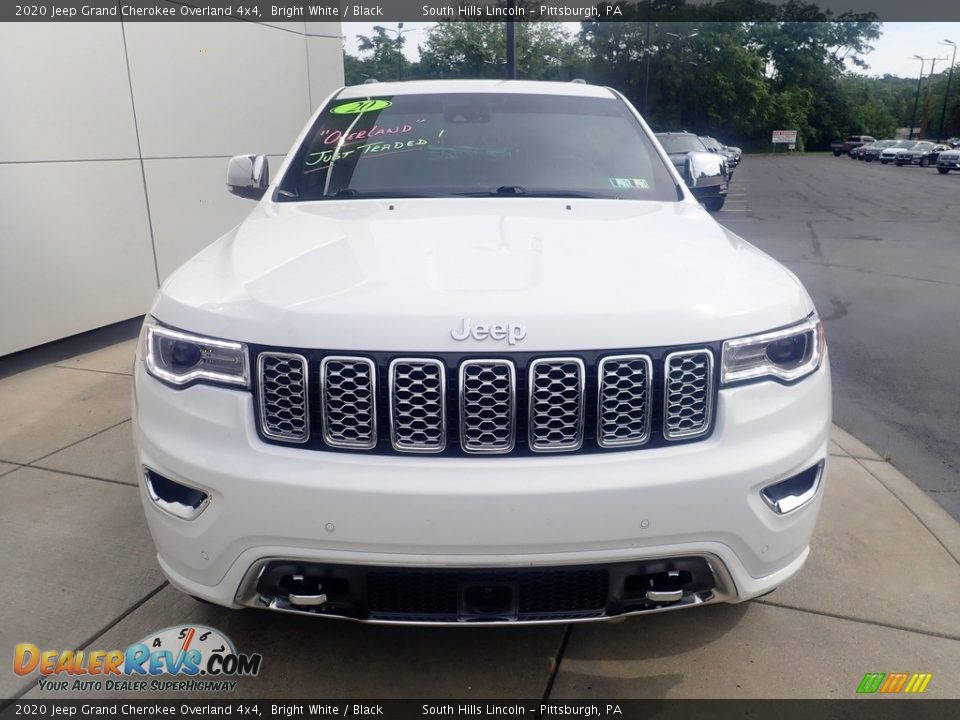 2020 Jeep Grand Cherokee Overland 4x4 Bright White / Black Photo #7