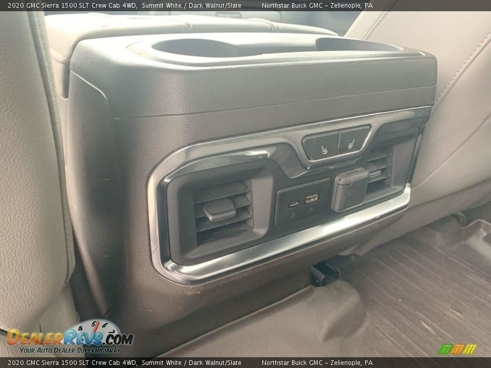 2020 GMC Sierra 1500 SLT Crew Cab 4WD Summit White / Dark Walnut/Slate Photo #21
