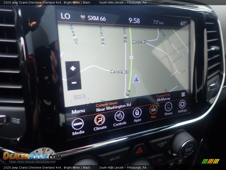 2020 Jeep Grand Cherokee Overland 4x4 Bright White / Black Photo #20