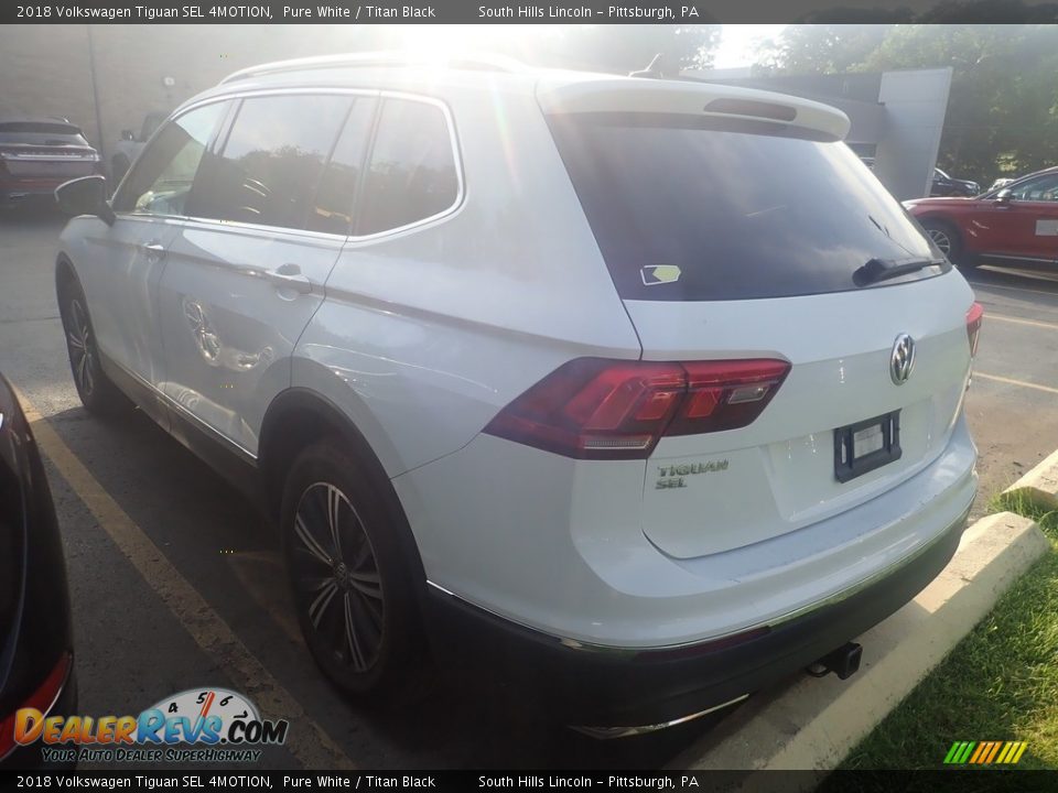 2018 Volkswagen Tiguan SEL 4MOTION Pure White / Titan Black Photo #2