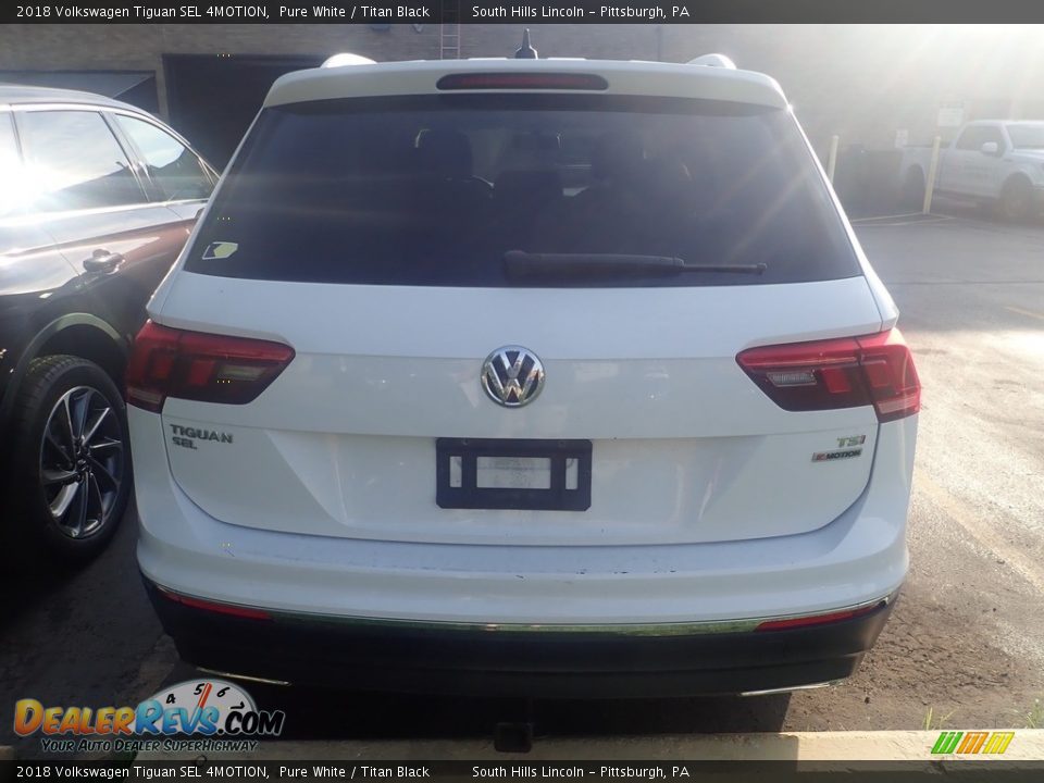 2018 Volkswagen Tiguan SEL 4MOTION Pure White / Titan Black Photo #3