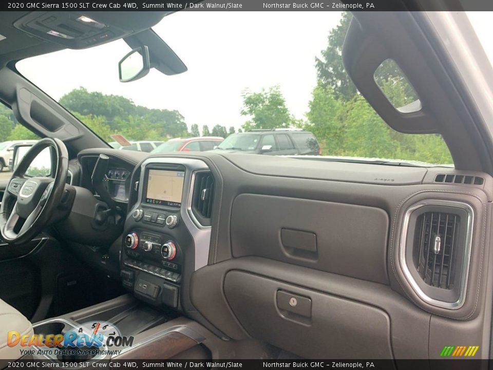 2020 GMC Sierra 1500 SLT Crew Cab 4WD Summit White / Dark Walnut/Slate Photo #29