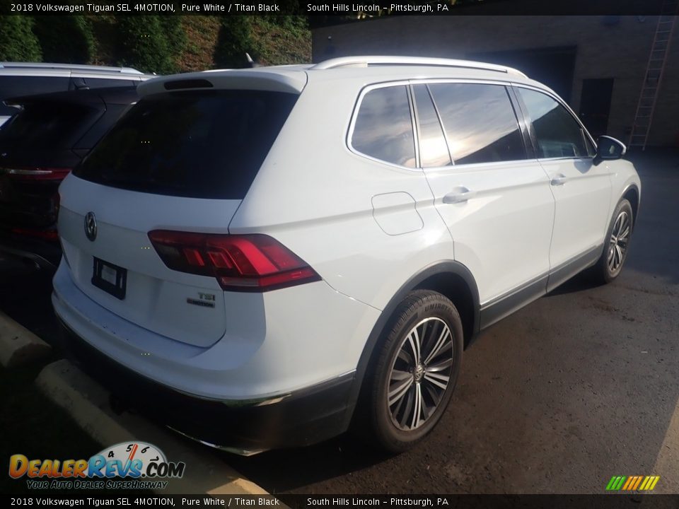 2018 Volkswagen Tiguan SEL 4MOTION Pure White / Titan Black Photo #4