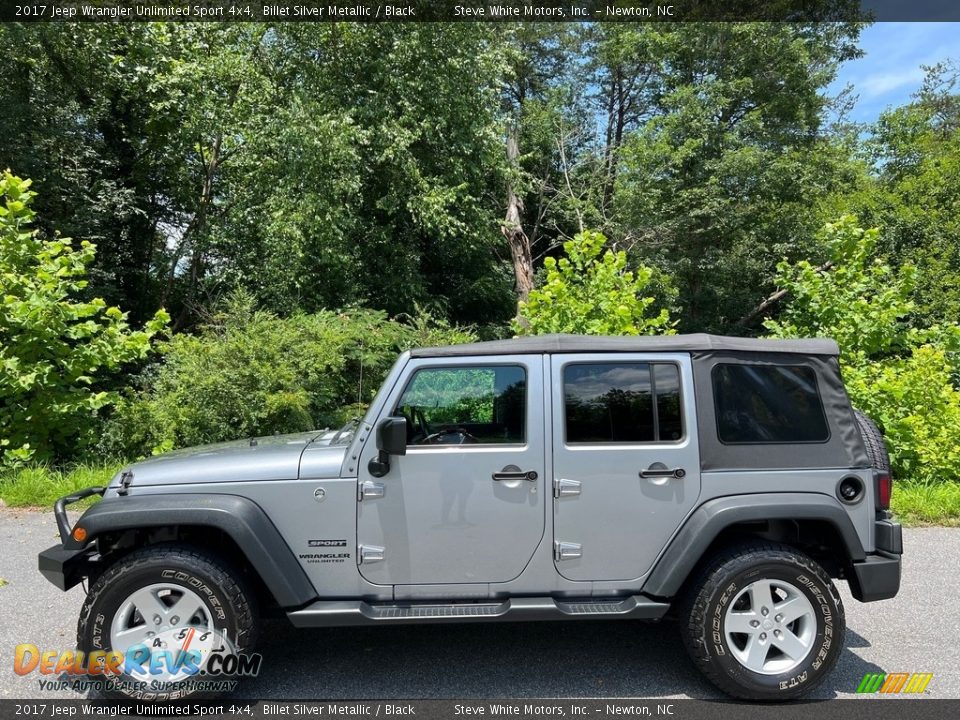 2017 Jeep Wrangler Unlimited Sport 4x4 Billet Silver Metallic / Black Photo #1