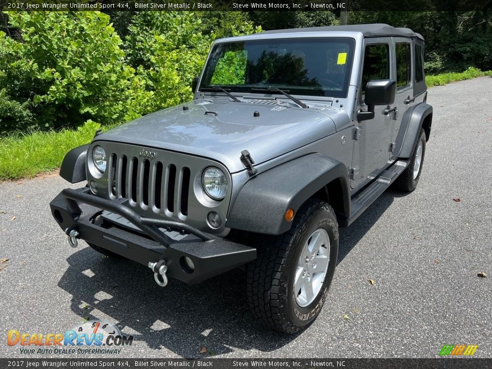 2017 Jeep Wrangler Unlimited Sport 4x4 Billet Silver Metallic / Black Photo #2