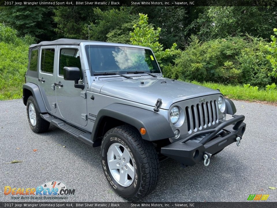 2017 Jeep Wrangler Unlimited Sport 4x4 Billet Silver Metallic / Black Photo #4