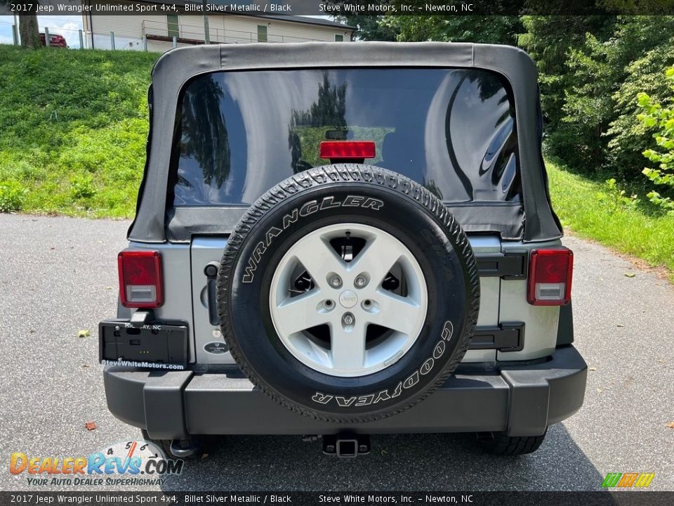 2017 Jeep Wrangler Unlimited Sport 4x4 Billet Silver Metallic / Black Photo #7