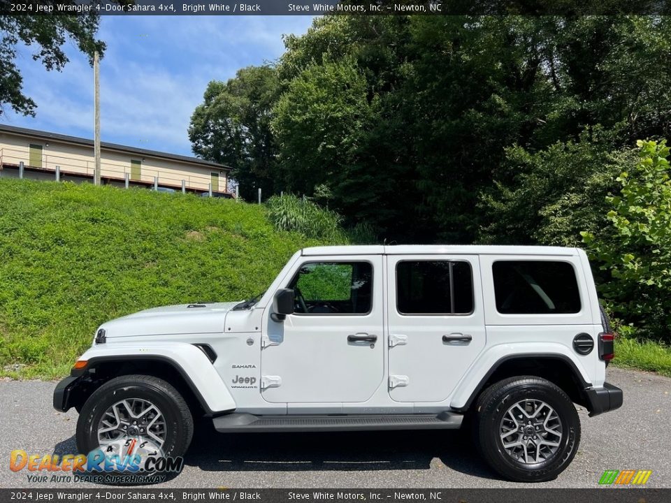 Bright White 2024 Jeep Wrangler 4-Door Sahara 4x4 Photo #1