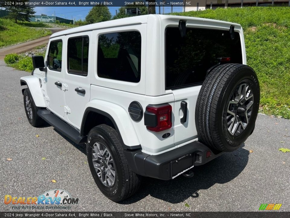 2024 Jeep Wrangler 4-Door Sahara 4x4 Bright White / Black Photo #8