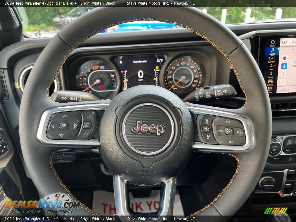 2024 Jeep Wrangler 4-Door Sahara 4x4 Steering Wheel Photo #22