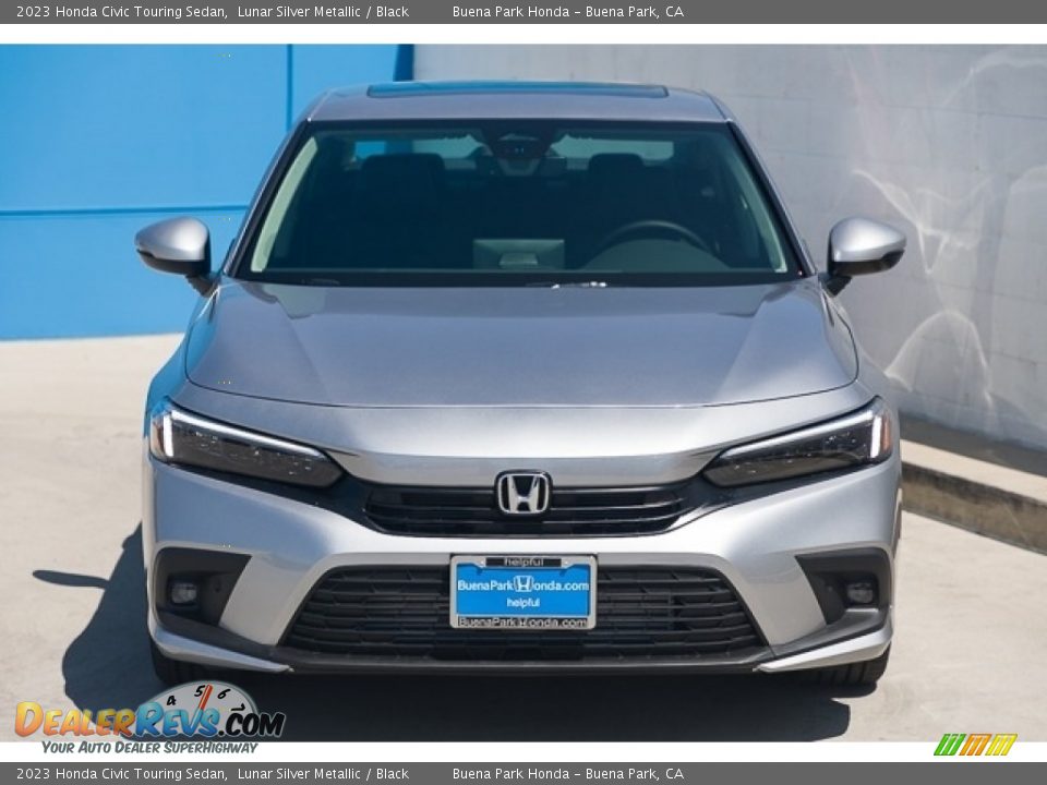 2023 Honda Civic Touring Sedan Lunar Silver Metallic / Black Photo #3