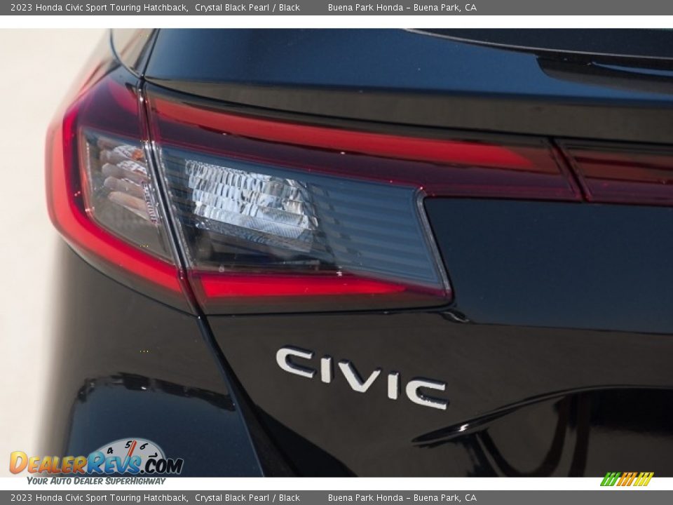 2023 Honda Civic Sport Touring Hatchback Crystal Black Pearl / Black Photo #6