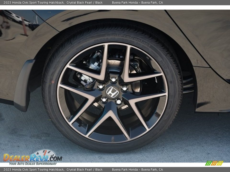 2023 Honda Civic Sport Touring Hatchback Crystal Black Pearl / Black Photo #10