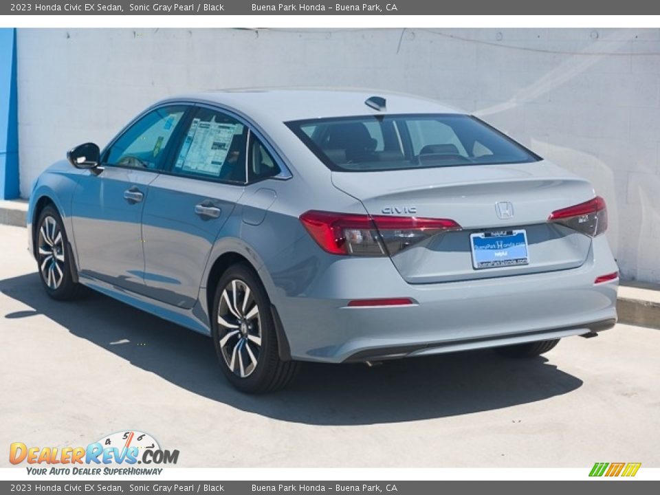 2023 Honda Civic EX Sedan Sonic Gray Pearl / Black Photo #2