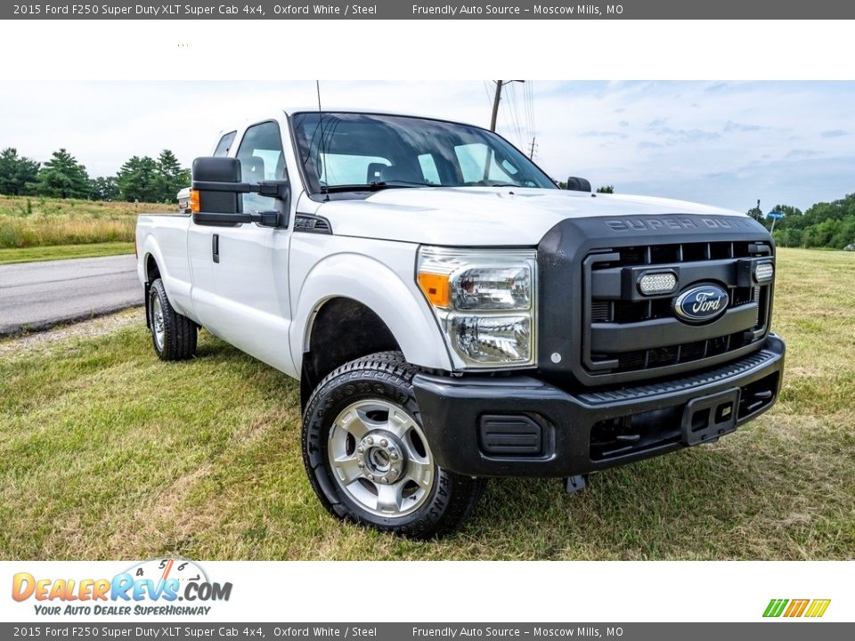 2015 Ford F250 Super Duty XLT Super Cab 4x4 Oxford White / Steel Photo #1