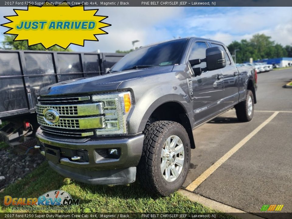 2017 Ford F250 Super Duty Platinum Crew Cab 4x4 Magnetic / Black Photo #1