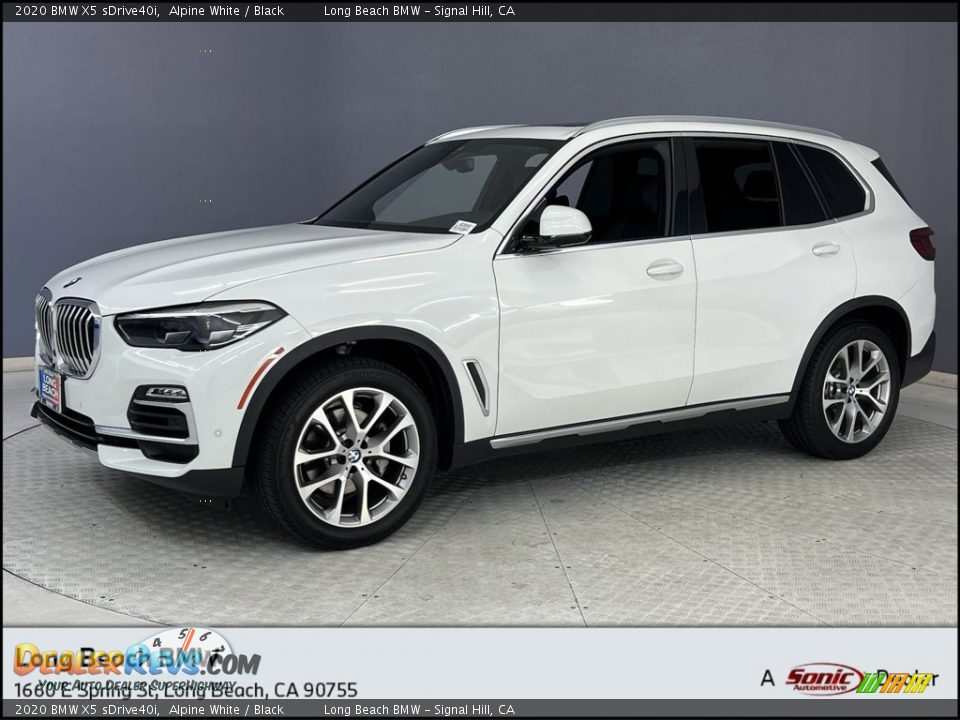 2020 BMW X5 sDrive40i Alpine White / Black Photo #1