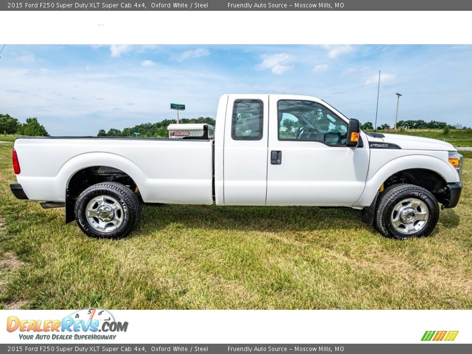 2015 Ford F250 Super Duty XLT Super Cab 4x4 Oxford White / Steel Photo #3