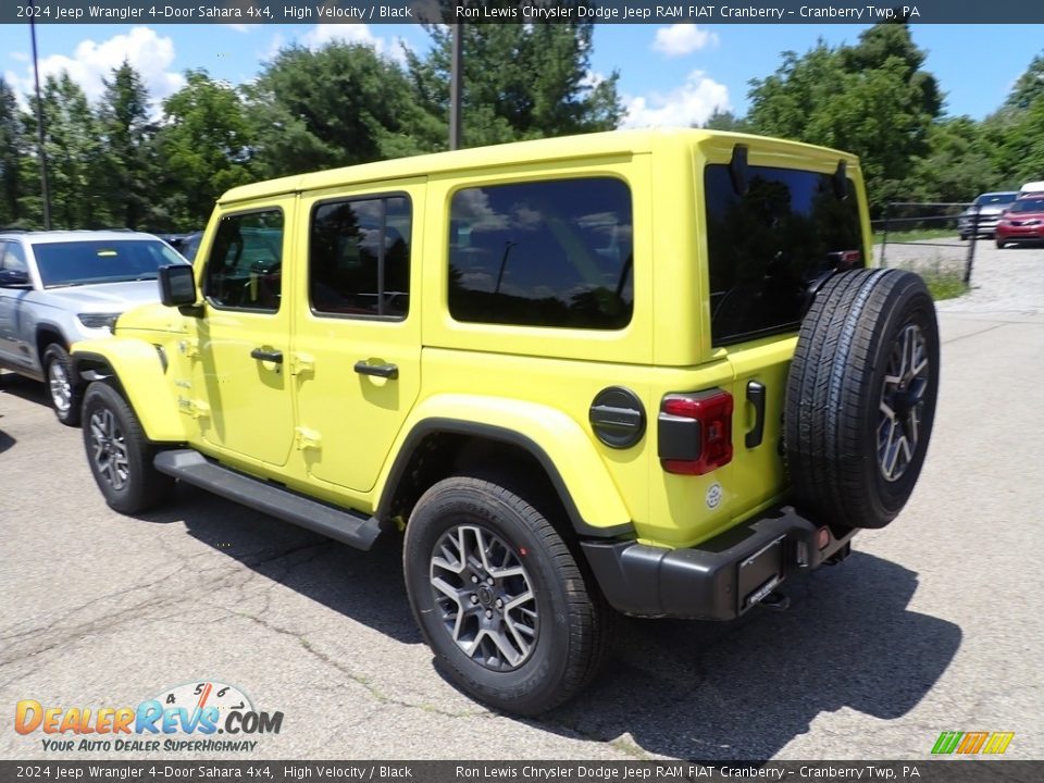 2024 Jeep Wrangler 4-Door Sahara 4x4 High Velocity / Black Photo #3