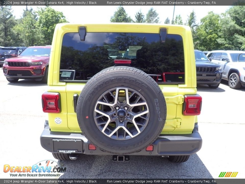 2024 Jeep Wrangler 4-Door Sahara 4x4 High Velocity / Black Photo #4