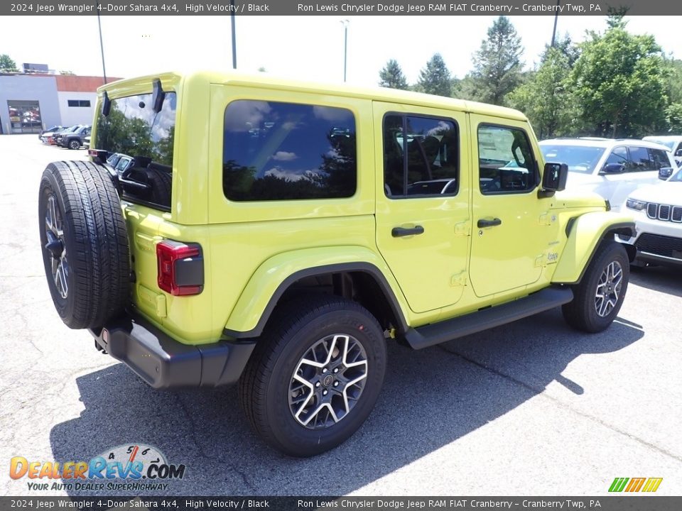 2024 Jeep Wrangler 4-Door Sahara 4x4 High Velocity / Black Photo #5